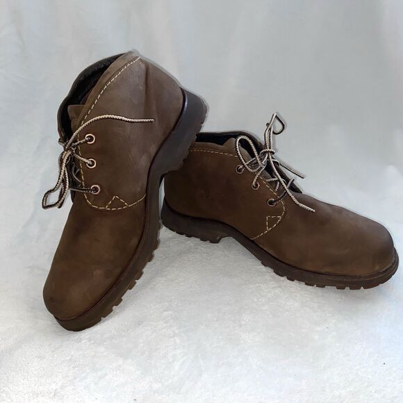 Timberland Smart Comfort Brown Low Chukka Hiking Outdoor Boots - Picture 8 of 13